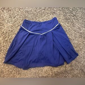 Forever 21 Blue Asymmetrical Skater Mini Skirt